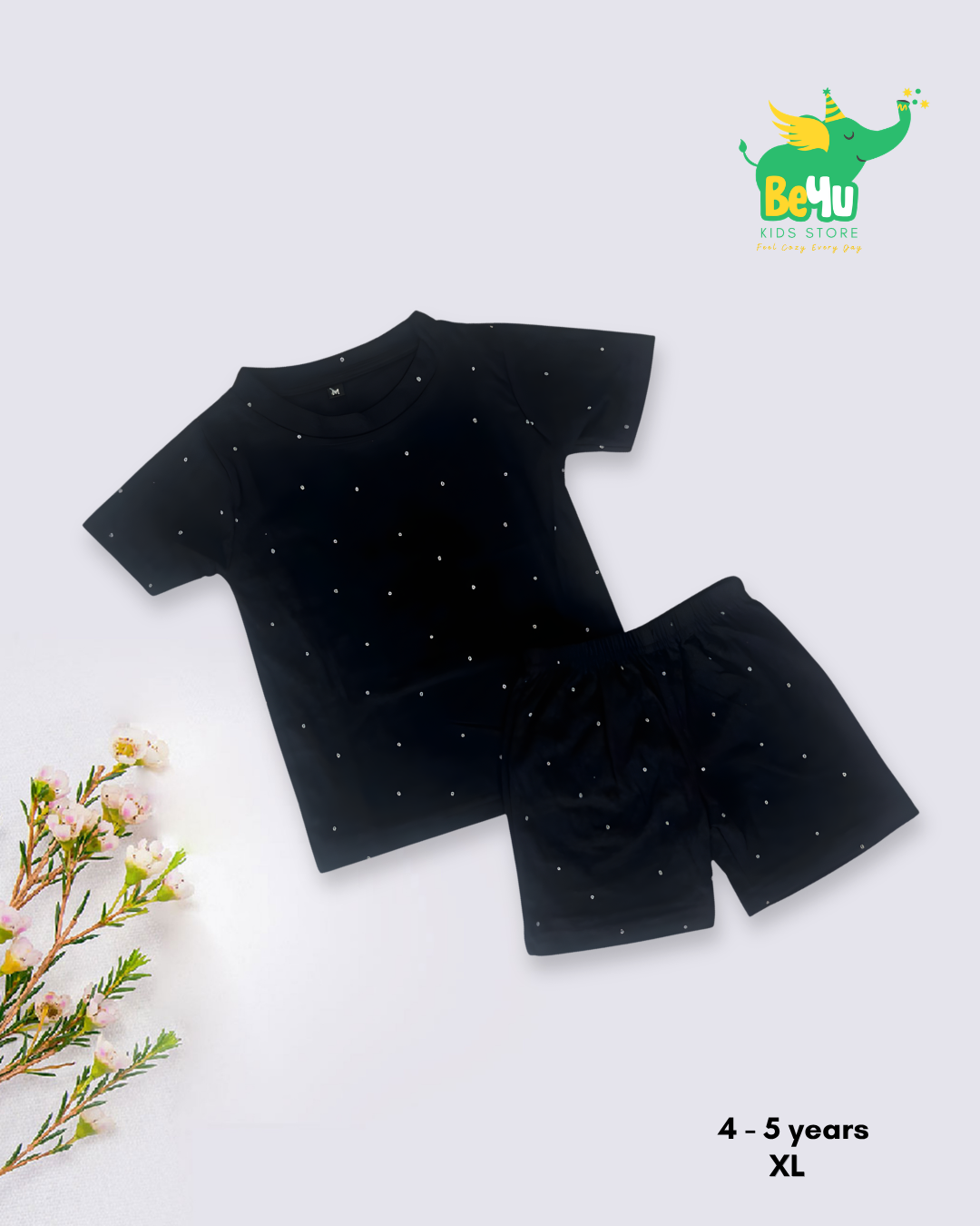 Kids Co-ord Set - Boys & Girls - Black Polka Dots