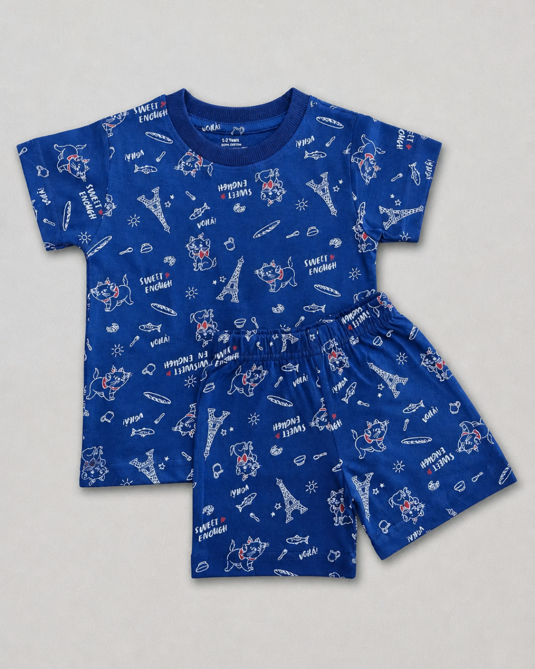 Kids Co-ord Set - Boys & Girls - Eiffel Tower Print