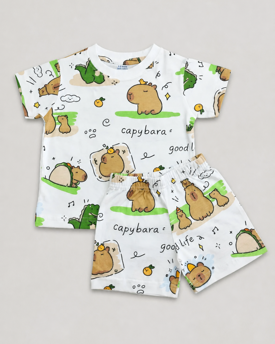 Kids Co-ord Set - Boys & Girls - Capybara Print