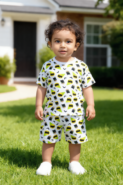 Kids Co-ord Set - Boys & Girls - Grey Batman