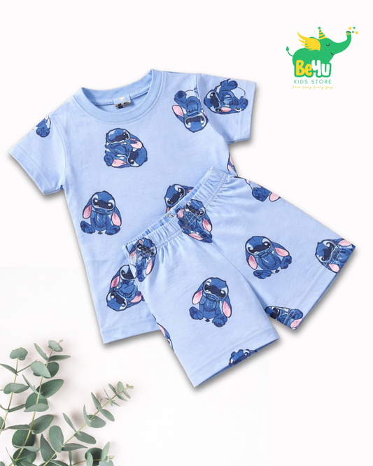 Kids Co-ord Set - Boys & Girls - Blue Stitch