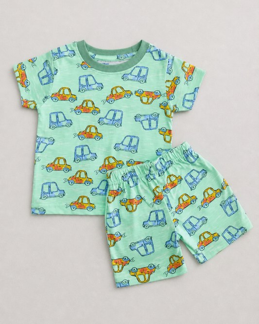 Kids Co-ord Set - Boys - Car Print