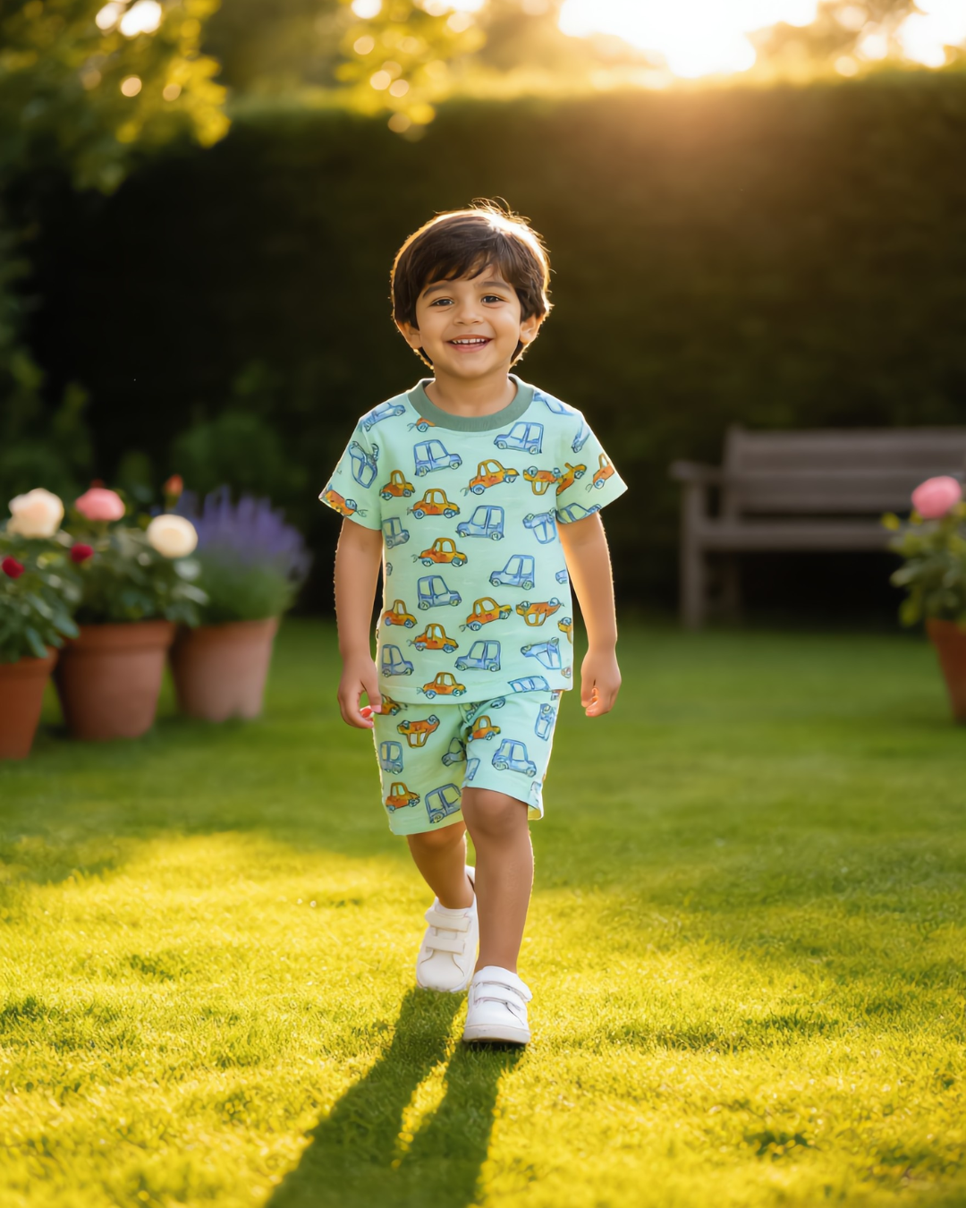 Kids Co-ord Set - Boys - Car Print