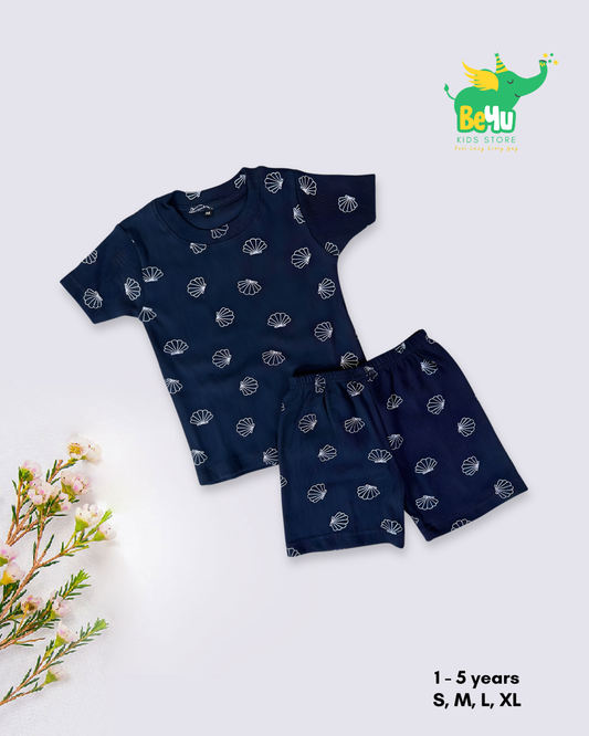 Kids Co-ord Sets - Boys & Girls - Navy Blue Shell