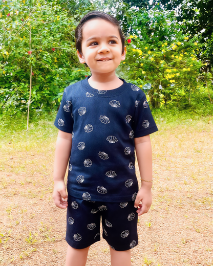 Kids Co-ord Sets - Boys & Girls - Navy Blue Shell