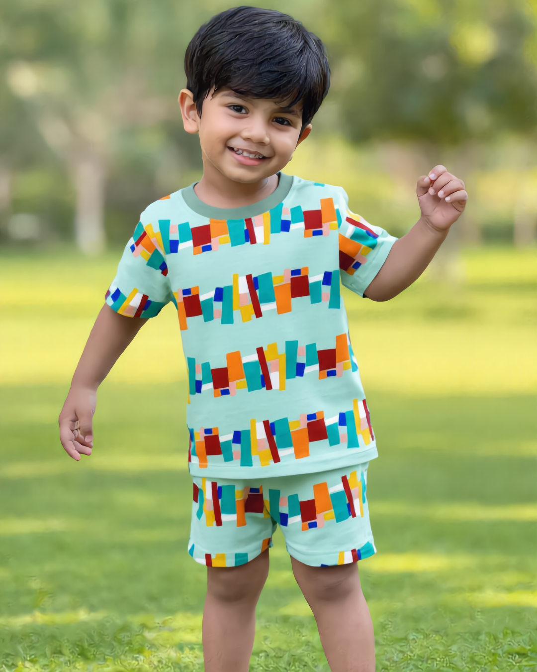 Kids Co-ord Set - Colour Blocks