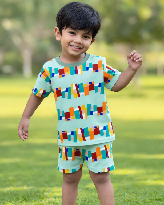 Kids Co-ord Set - Colour Blocks