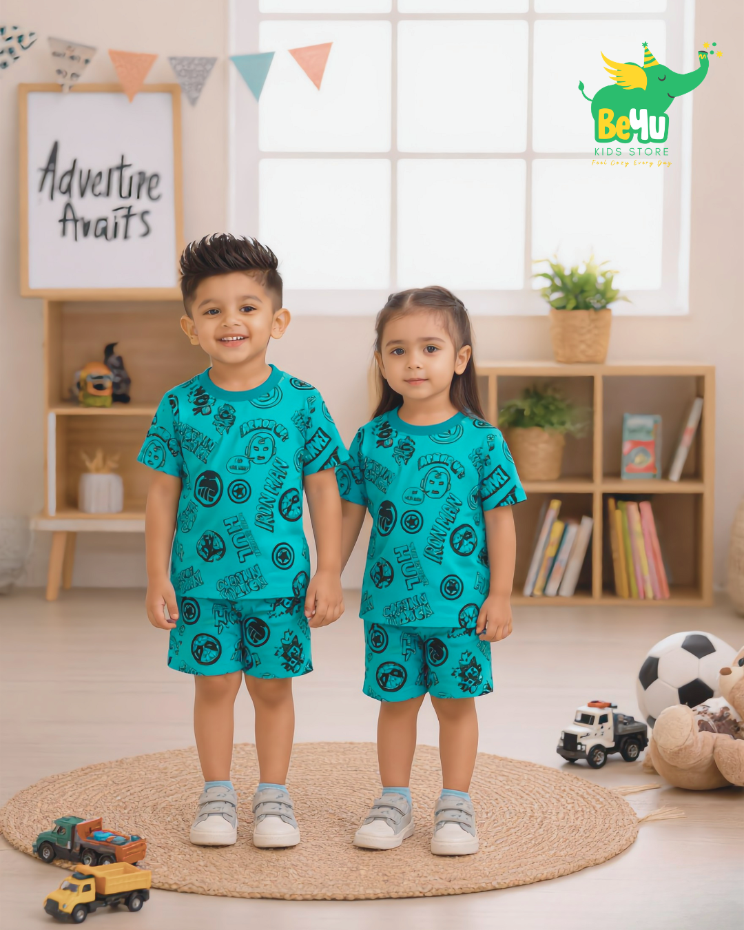 Kids Co-ord Set - Boys & Girls - Super Heroes